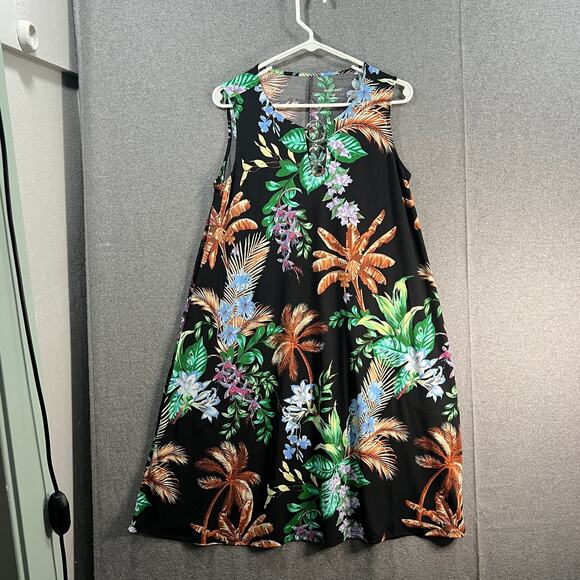 Studio Park x Jare Treacy Petite Tropical Hardware Dress Black Tropical Size PM - Picture 1 of 10